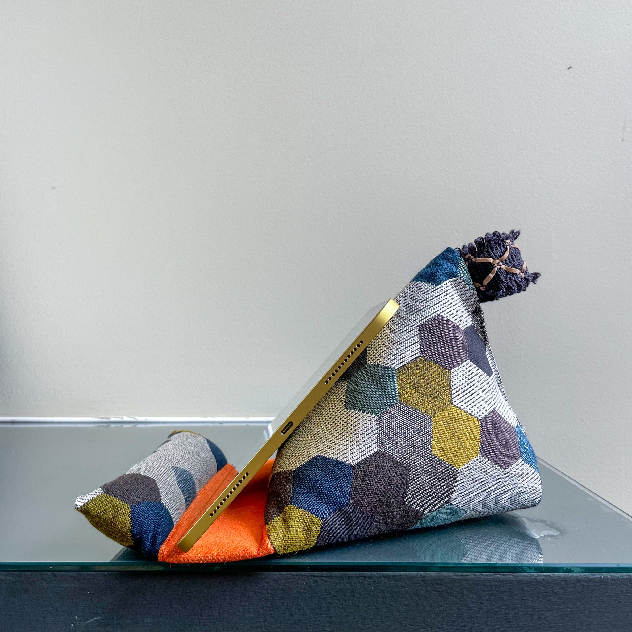 Neutral and White Tablet Pillows