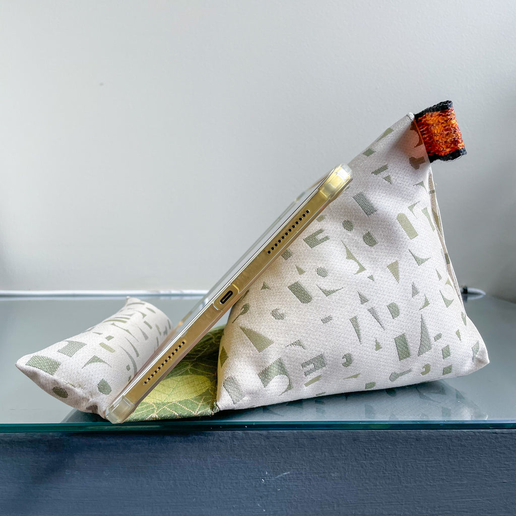 Neutral and White Tablet Pillows