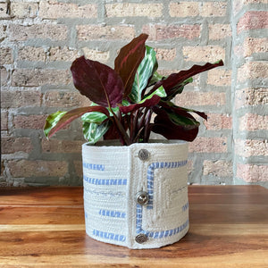 6.5" Houseplant pot planter wrap | Rope planter cover 