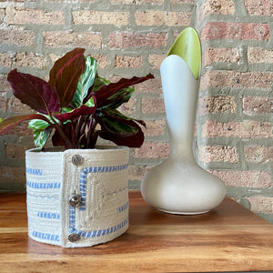 6.5" Houseplant pot planter wrap | Rope planter cover 
