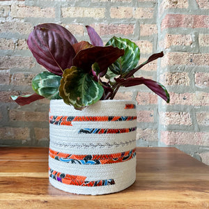 6.5" Houseplant pot planter wrap | Rope planter cover 
