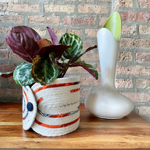 6.5" Houseplant pot planter wrap | Rope planter cover 