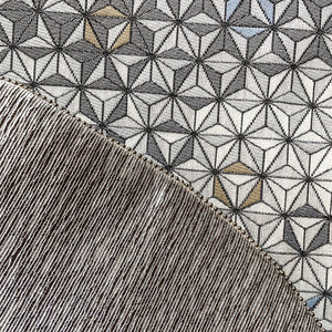 24" Silver, Gray and White Tabletop Christmas Tree Skirt with Beads | Reversible